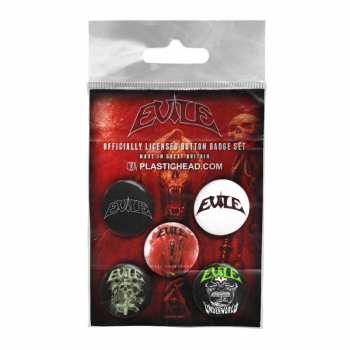 Merch Evile: Kitűző készlet Evile Button Badge Set