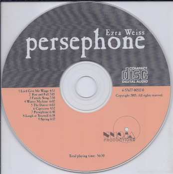 CD Ezra Weiss: Persephone