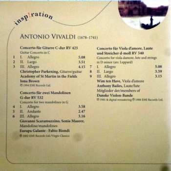 CD Fabio Biondi: Viva Vivaldi! (Konzerte Für Gitarre, Laute & Mandoline)