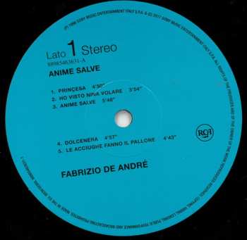 3LP/Dobozkészlet Fabrizio De André: Anime Salve Legacy Edition
