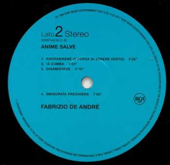 3LP/Dobozkészlet Fabrizio De André: Anime Salve Legacy Edition