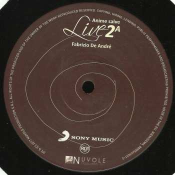 3LP/Dobozkészlet Fabrizio De André: Anime Salve Legacy Edition