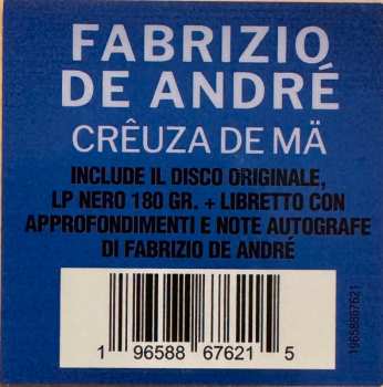 LP Fabrizio De André: Crêuza De Mä ‎