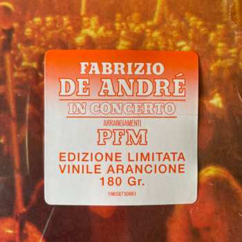 LP Fabrizio De André: Fabrizio De André In Concerto - Arrangiamenti PFM CLR | LTD