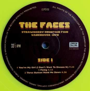 LP Faces: Strawberry Mountain Fair Vancouver, 1970 NUM | LTD | CLR