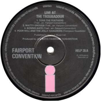 LP Fairport Convention: Live At The L.A. Troubadour