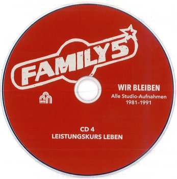 5CD/Dobozkészlet Family 5: Wir Bleiben - Alle Studio-Aufnahmen 1981-1991 LTD | NUM