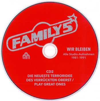 5CD/Dobozkészlet Family 5: Wir Bleiben - Alle Studio-Aufnahmen 1981-1991 LTD | NUM