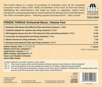CD Liszt Ferenc Chamber Orchestra: Orchestral Music, Volume Four: Music For Flute And Strings