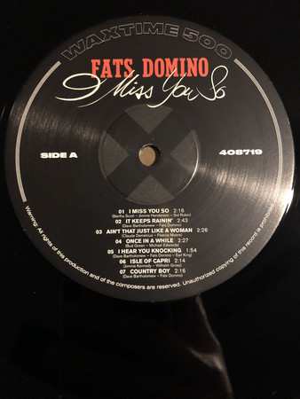 LP Fats Domino: I Miss You So LTD