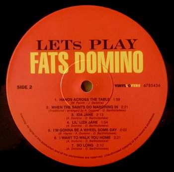 LP Fats Domino: Lets Play Fats Domino LTD