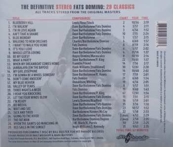 CD Fats Domino: The Definitive Stereo Fats Domino: 29 Classics