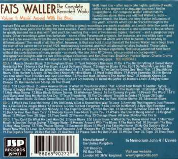 4CD Fats Waller: The Complete Recorded Works, Vol. 1 Messin' Around With The Blues