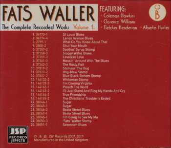 4CD Fats Waller: The Complete Recorded Works, Vol. 1 Messin' Around With The Blues