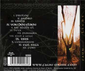 CD Faun: Licht