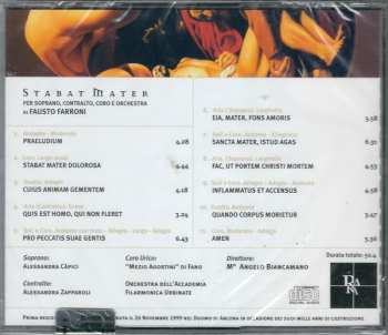 CD Fausto Farroni: Stabat Mater Per Soprano, Contralto , Coro E Orchestra