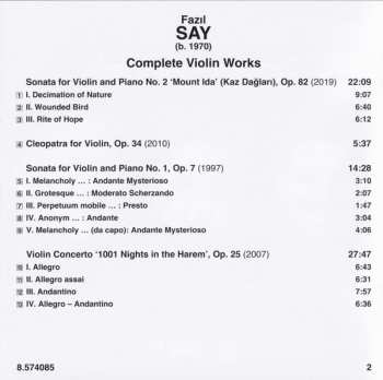 CD Fazıl Say: Complete Violin Works