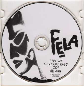 2CD Fela Kuti: Live In Detroit 1986