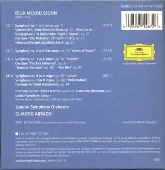 4CD/Dobozkészlet The London Symphony Orchestra: 5 Symphonies, 7 Overtures