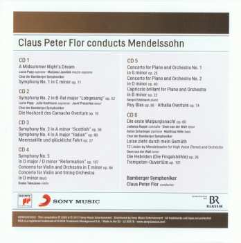6CD/Dobozkészlet Felix Mendelssohn-Bartholdy: Claus-Peter Flor Conducts Mendelssohn