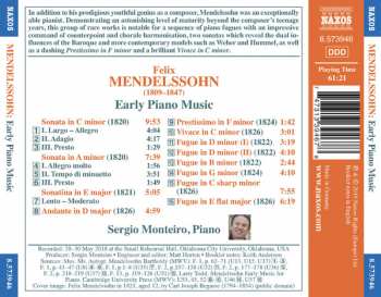 CD Felix Mendelssohn-Bartholdy: Early Piano Music