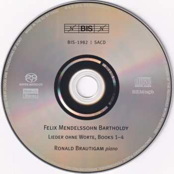 SACD Felix Mendelssohn-Bartholdy: Lieder Ohne Worte Books 1 – 4