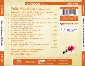 SACD Felix Mendelssohn-Bartholdy: Mendelssohn In Birmingham (Overtures)