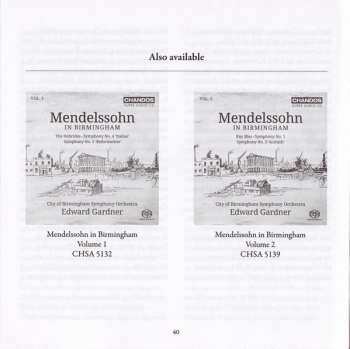 SACD Felix Mendelssohn-Bartholdy: Mendelssohn In Birmingham (Overtures)