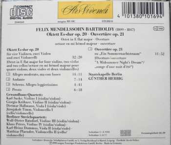 CD Felix Mendelssohn-Bartholdy: Oktett Op. 20 & Ouvertüre Op. 21
