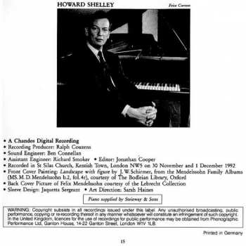 CD Felix Mendelssohn-Bartholdy: Piano Concertos