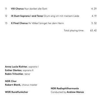 SACD Felix Mendelssohn-Bartholdy: Symphony #2 "Lobgesang