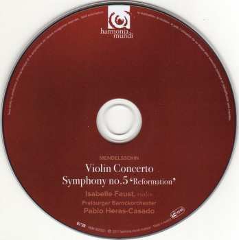 CD Felix Mendelssohn-Bartholdy: Violin Concerto, Symphony No. 5 'Reformation', The Hebrides