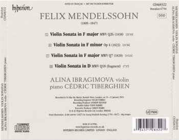 CD Felix Mendelssohn-Bartholdy: Violin Sonatas