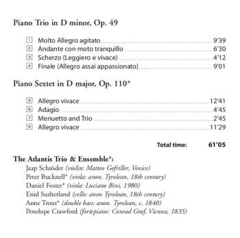 CD Felix Mendelssohn-Bartholdy: Piano Trio / Piano Sextet