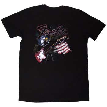 Merch Fender: Fender Unisex T-shirt: Eagle (black) (back Print) (small) S