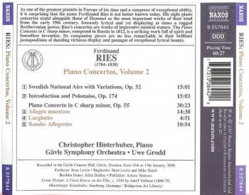 CD Ferdinand Ries: Piano Concerto, Op. 55 (Swedish National Airs With Variations Introduction And Polonaise)