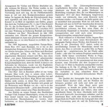 CD Ferdinand Ries: Piano Concerto, Op. 55 (Swedish National Airs With Variations Introduction And Polonaise)