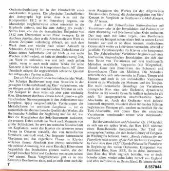 CD Ferdinand Ries: Piano Concerto, Op. 55 (Swedish National Airs With Variations Introduction And Polonaise)