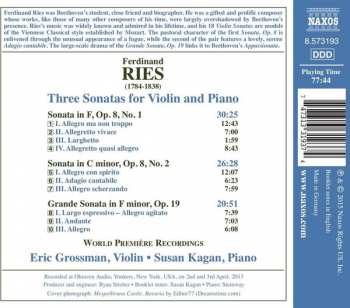 CD Ferdinand Ries: Sonatas for Violin and Piano • 3