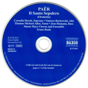 CD Franz Hauk: Il Santo Sepolcro