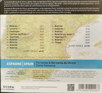 2CD Fernanda Y Bernarda De Utrera: Espagne = Spain: Cante Flamenco