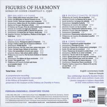 4CD/Dobozkészlet Ferrara Ensemble: Figures Of Harmony (Songs Of Codex Chantilly C. 1390)