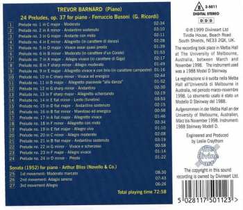 CD Ferruccio Busoni: 24 Preludes, Op.24 / Sonata