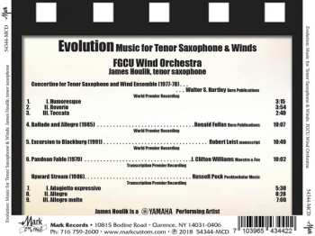 CD James Houlik: Evolution: Music For Tenor Saxophone And Winds
