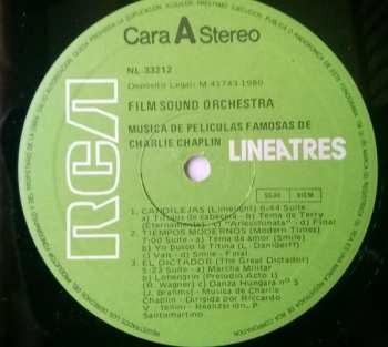 LP Film Sound Orchestra: Música De Películas Famosas De Charlie Chaplin