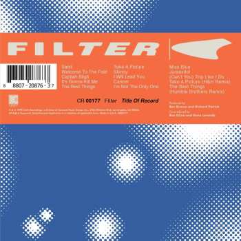 CD Filter: Title Of Record