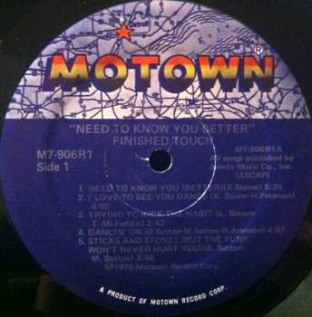 LP Finished Touch: Need To Know You Better