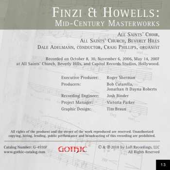 CD Herbert Howells: Mid-Century Masterworks