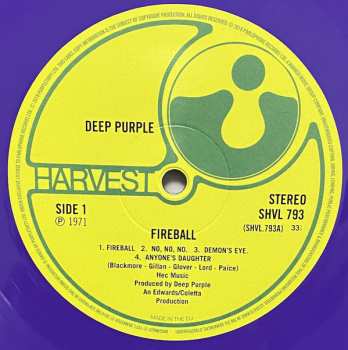 LP Deep Purple: Fireball LTD | CLR