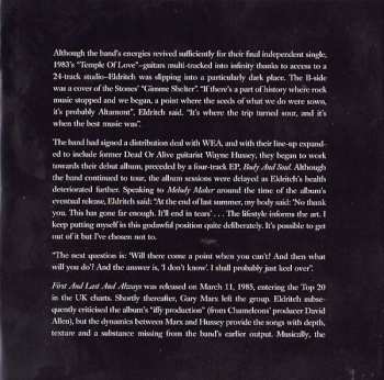CD The Sisters Of Mercy: First And Last And Always DIGI